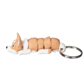 Brelok do kluczy Corgi – brelok 3D pies, designerski gadżet